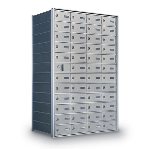 CAD Drawings American Postal Manufacturing Co. Front Loading 47-Door Horizontal Private Mailbox